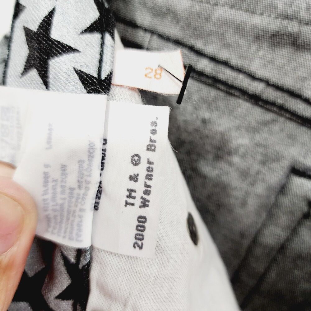 History Iceberg Speedy Gonzalez Vintage Y2K Jeans Logo High Rise Straight W27 - Picture 11 of 14